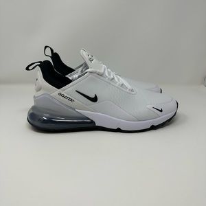 Nike Air Max 270 G Golf White Black Pure Platinum Men's Size 12 NEW CK6483-102
